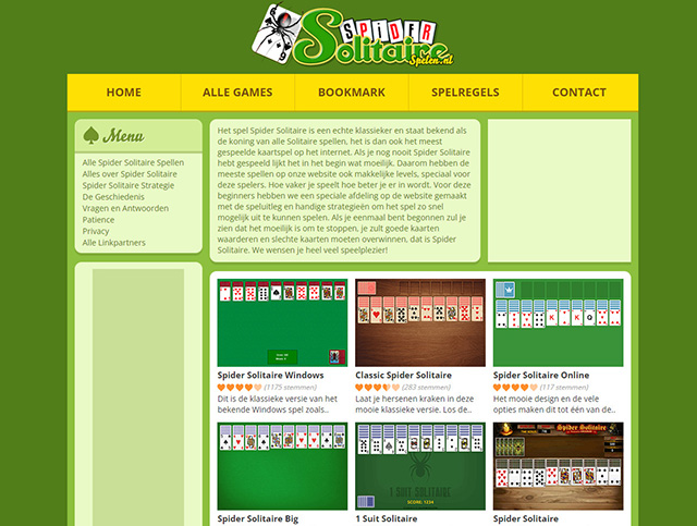 Spider Solitaire - Online spel